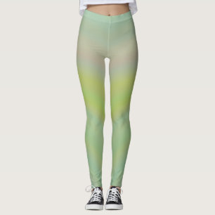Leggings Piernas ~ limón pálido y verde