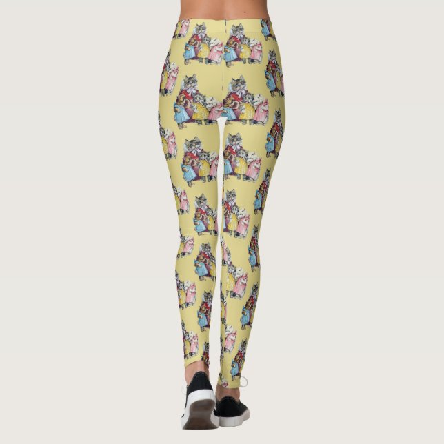 Leggings Piernas ~ Los 3 Pequeños Gatitos ~ Original Amaril (Reverso)