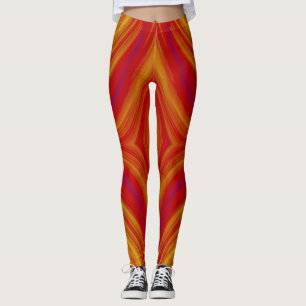 Leggings Piernas: naranja amarillo silvestre púrpura ~ Orig