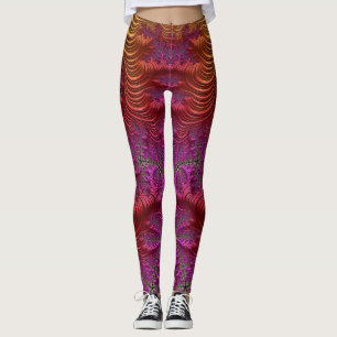 Leggings Piernas ~naranja morado zany ~ Original