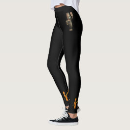 Leggings Piernas negras con guerreros