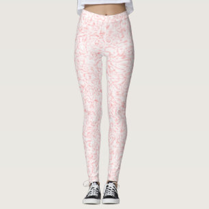Leggings Piernas negras rosas claras