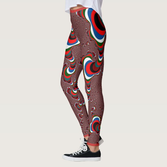 Leggings Piernas nubosas de embudo de color negrita (Izquierda)