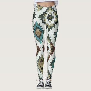 Leggings Piernas occidentales rusticas azules