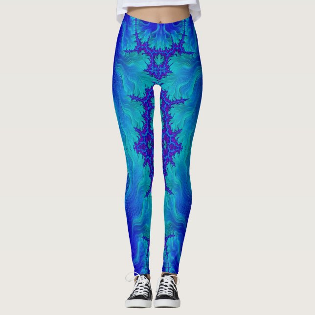 Leggings Piernas ~ ondas azules ~ Original (Anverso)