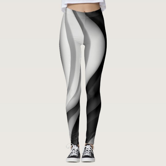 Leggings Piernas onduladas monocromáticas (Anverso)