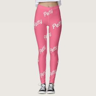 Leggings piernas pequeñas rosadas