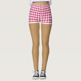 Leggings Piernas Perfectas En Modernos Shorts De Cuadros Ro