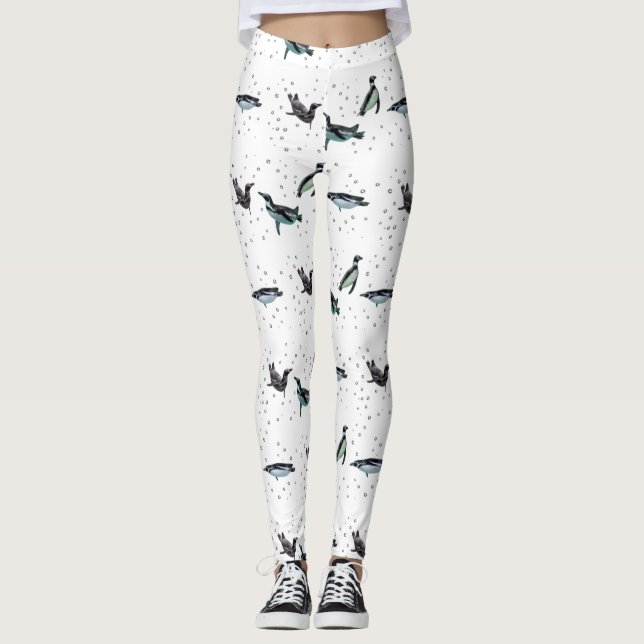 Leggings Piernas pingüinas con burbujas (elegir el color) (Anverso)