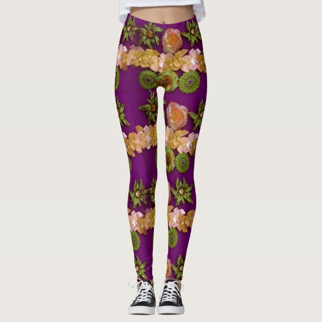 Leggings Piernas púrpuras (Anverso)