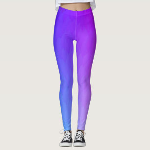Leggings Piernas púrpuras, azules, rosadas de llamas