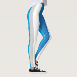 Leggings Piernas rayadas azules / grises 1