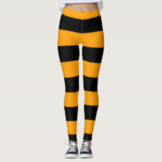 Leggings Piernas rayadas en blanco y negro