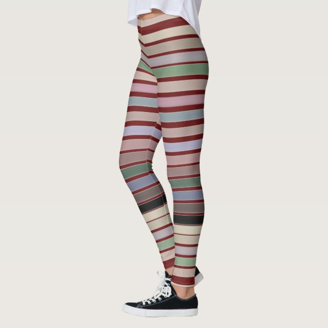 Leggings Piernas rojas con banda negrita (Izquierda)