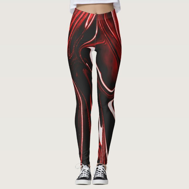 Leggings Piernas ROJAS OSCURAS (Anverso)