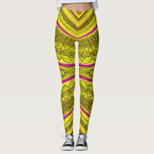 Leggings Piernas ~ rosa amarillo brillante ~ Original