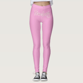 Leggings Piernas rosadas suaves de las astillas
