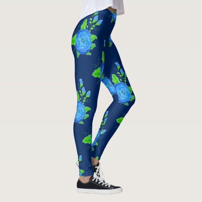Leggings Piernas Rosas azules (Derecha)