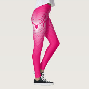 Leggings Piernas rosas con corazón