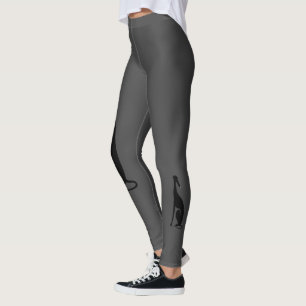 Leggings Piernas sentadas en Greyhound - gris oscuro