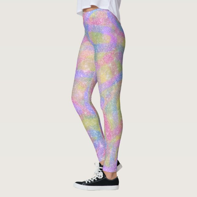 Leggings Piernas - Sparkly Pastel Arcoiris (Izquierda)