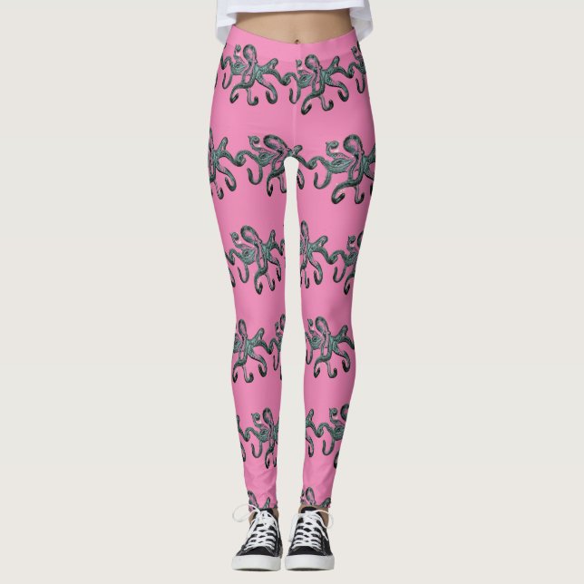 Leggings Piernas Thunder_Cove del pulpo azul (Anverso)