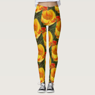 Leggings Piernas tulipanas amarillas primavera