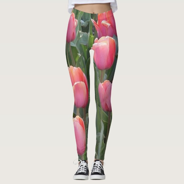 Leggings Piernas tulipanas rosadas (Anverso)