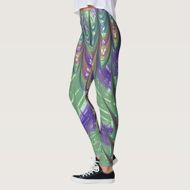 Leggings Piernas ~ verde púrpura ~ Original (Izquierda)
