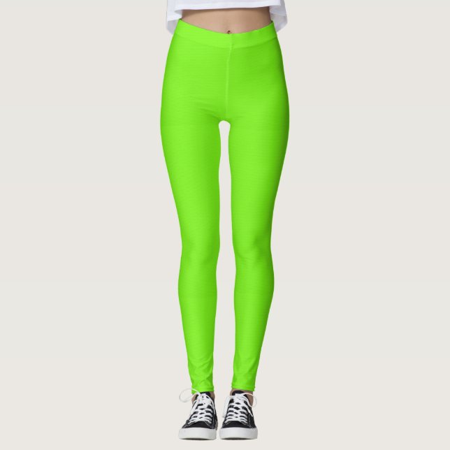 Leggings Piernas verdes fluorescentes (Anverso)
