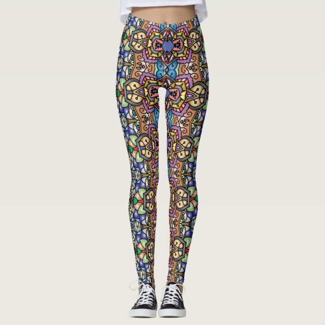 Leggings Piernas Vivas: ¡Medias con Patrones Únicos en Abun (Anverso)
