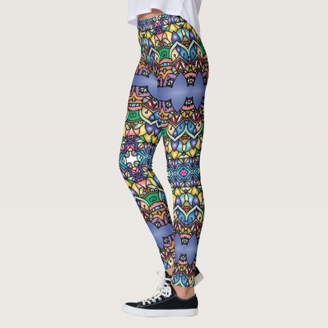 Leggings Piernas Vivas: ¡Medias con Patrones Únicos en Abun (Izquierda)