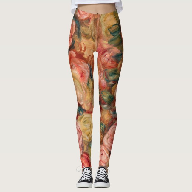 Leggings Pierre-Auguste Renoir - Rosas (Anverso)