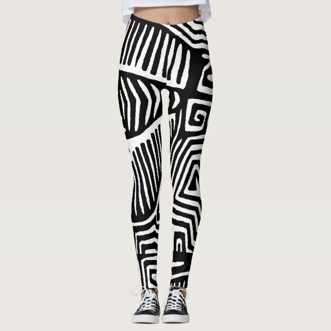 Leggings Pies de ejercicio aeróbico (Anverso)