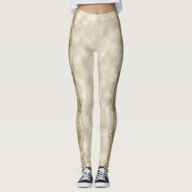 Leggings Pilares dorados (Anverso)
