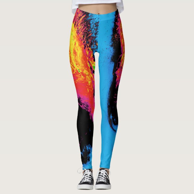 Leggings pimienta y plástico silenciados (Anverso)