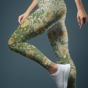 Leggings Pimpernel de dos tonos amarillo y verde William Mo