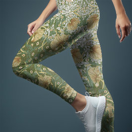 Leggings Pimpernel de dos tonos amarillo y verde William Mo
