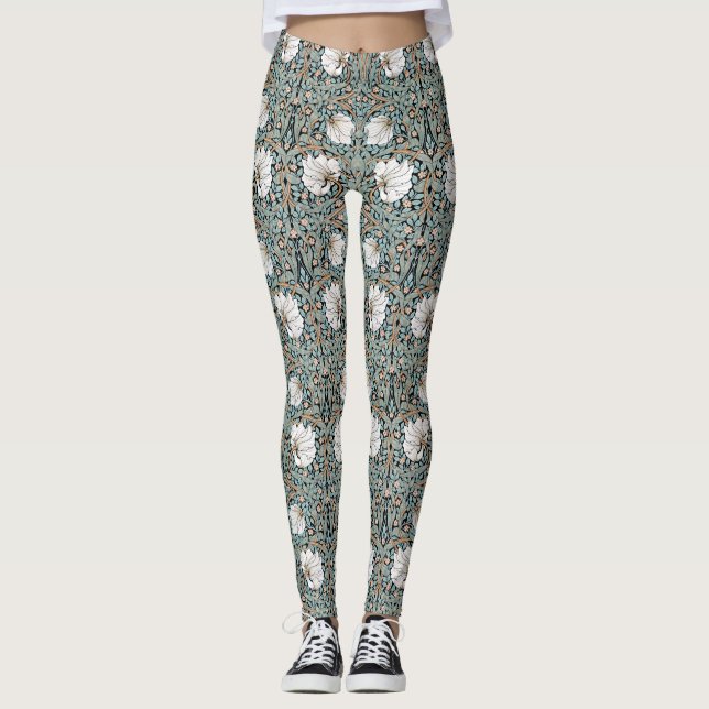 Leggings Pimpernel de Morris de las flores por todo las (Anverso)