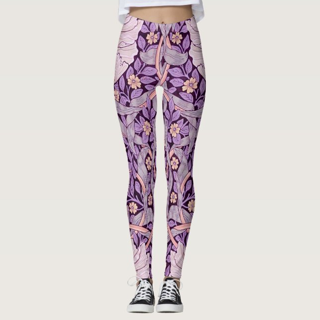 Leggings Pimpernel Purple, William Morris (Anverso)