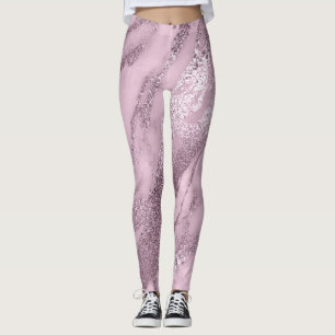 Leggings Pin metálico abstracto mínimo de mármol de Lava