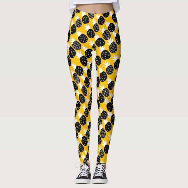 Leggings Piña negra (Anverso)