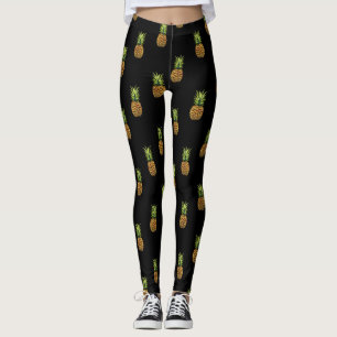 Leggings Piñas en las polainas negras