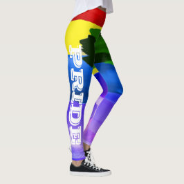 Leggings Pincel de color del Orgullo LGBT sacude el arcoiri