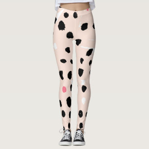 Leggings Pincel de tinta: Textura artística