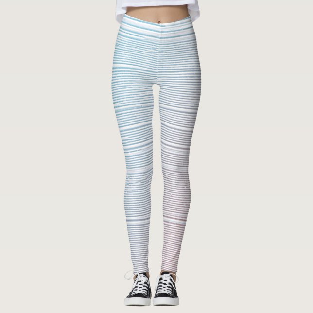 Leggings Pincel Pastel Pintura Textura Leyendas de fondo (Anverso)