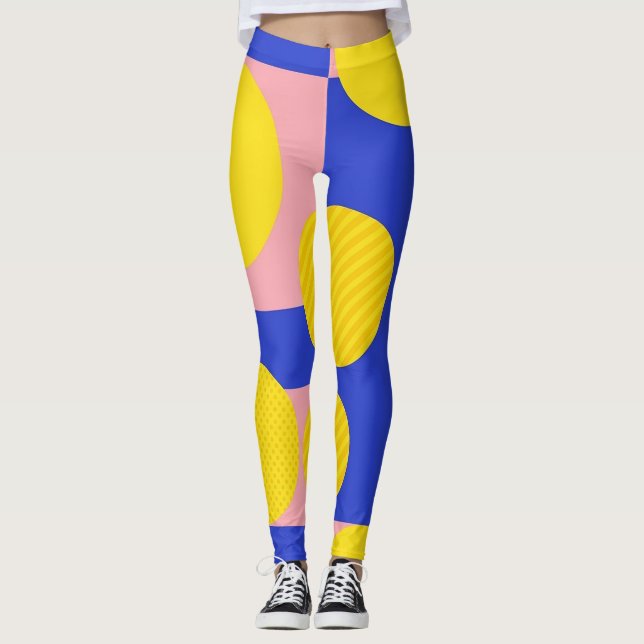 Leggings Pincelada abstracta retro (13) (Anverso)