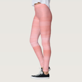 Leggings Pinceles de color de agua coral
