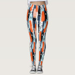Leggings Pinceles de Naranja azul Patrón abstracto<br><div class="desc">Haga una declaración en negrita con las leyendas del patrón abstracto de pinceles de Naranja azul. Con una mezcla dinámica de tonos azules y naranjas en un diseño artístico de pinceles, estas leggings ofrecen estilo y confort. Perfectas para el yoga, el correr o el desgaste casual, ofrecen flexibilidad y un...</div>
