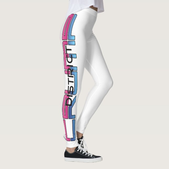 LEGGINGS PINCO/AZUL - LETRAS BLANCAS (Derecha)
